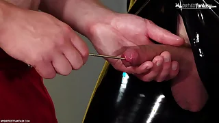 Hot boy loves CBT, jingling added to control! Anfractuosities him on SO MUCH!